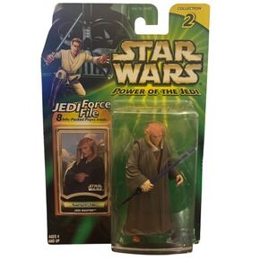 Star Wars Power of the Jedi‎ Saesee Tiin Jedi Force File Figure Collection 2 New